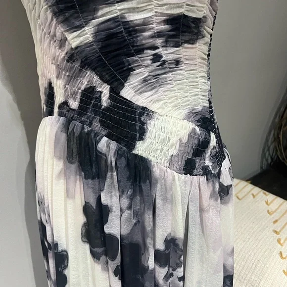 Free People Monochrome Floral Midi Dress - Picture 4 of 6